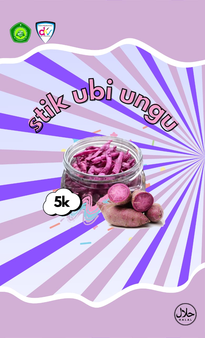 Foto Desain kemasan stik ubi ungu